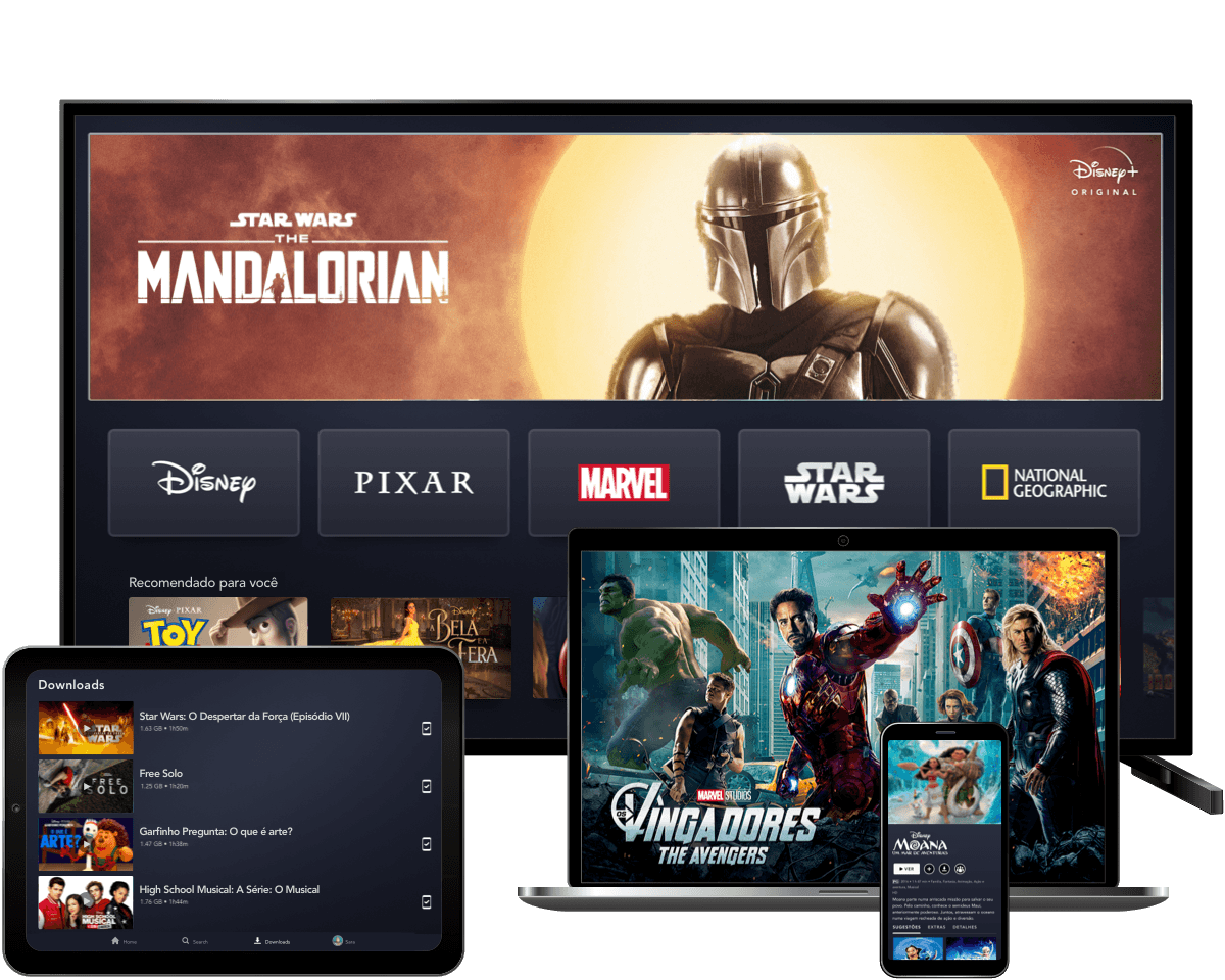 imagem com TV, Computador e celular